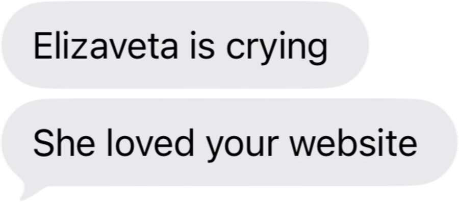 A client message: Passing on the reaction