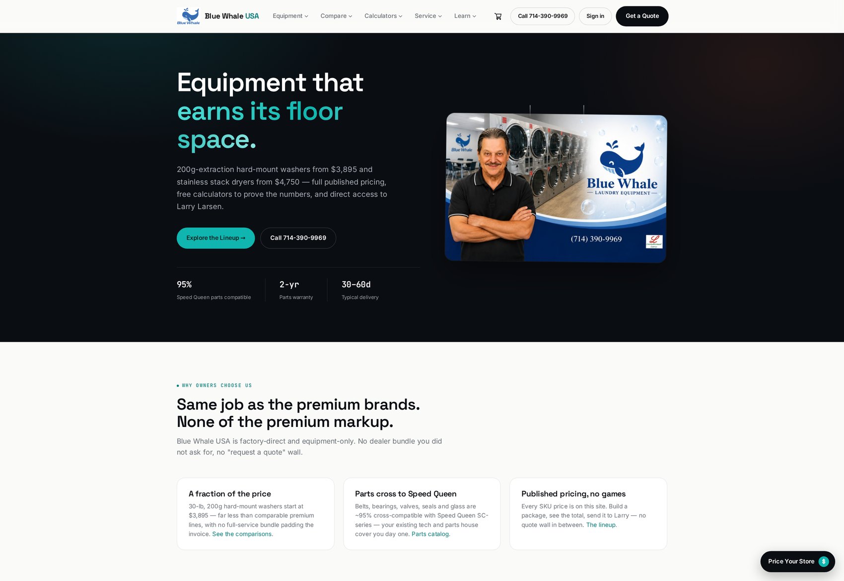 The Blue Whale USA website